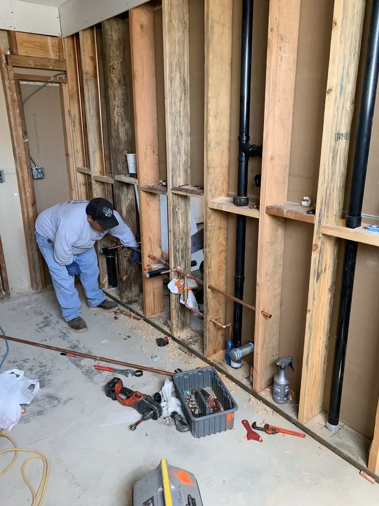 Commercial rough-in plumbing for Water Heater Replacement in Myrtle
